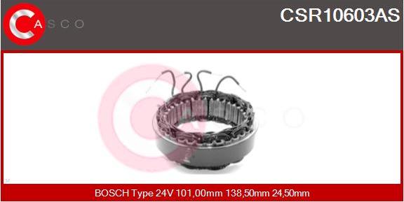 Casco CSR10603AS - Stator, alternator autospares.lv