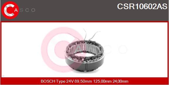 Casco CSR10602AS - Stator, alternator autospares.lv