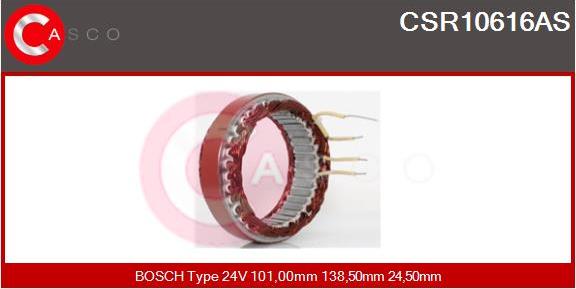 Casco CSR10616AS - Stator, alternator autospares.lv