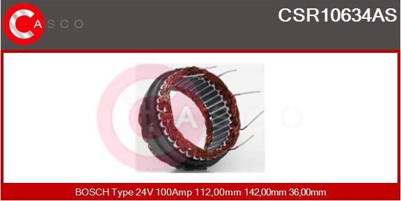 Casco CSR10634AS - Stator, alternator autospares.lv