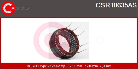 Casco CSR10635AS - Stator, alternator autospares.lv