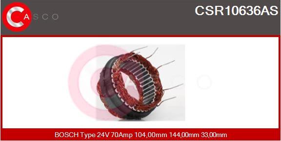 Casco CSR10636AS - Stator, alternator autospares.lv