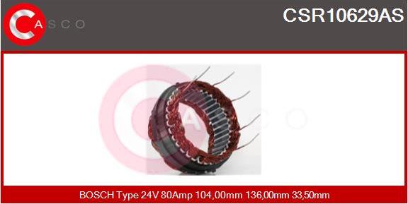 Casco CSR10629AS - Stator, alternator autospares.lv