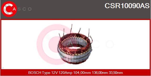 Casco CSR10090AS - Stator, alternator autospares.lv