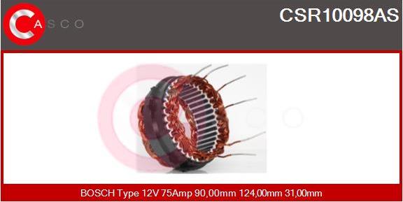 Casco CSR10098AS - Stator, alternator autospares.lv