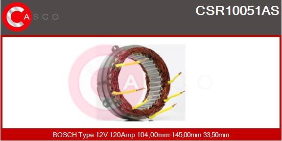 Casco CSR10051AS - Stator, alternator autospares.lv