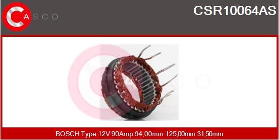 Casco CSR10064AS - Stator, alternator autospares.lv