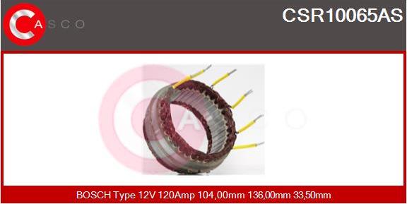 Casco CSR10065AS - Stator, alternator autospares.lv