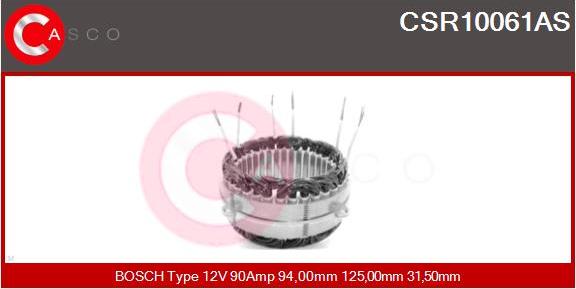 Casco CSR10061AS - Stator, alternator autospares.lv