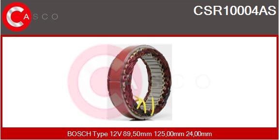 Casco CSR10004AS - Stator, alternator autospares.lv
