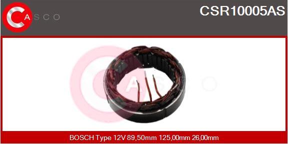 Casco CSR10005AS - Stator, alternator autospares.lv