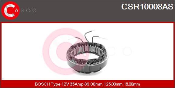 Casco CSR10008AS - Stator, alternator autospares.lv