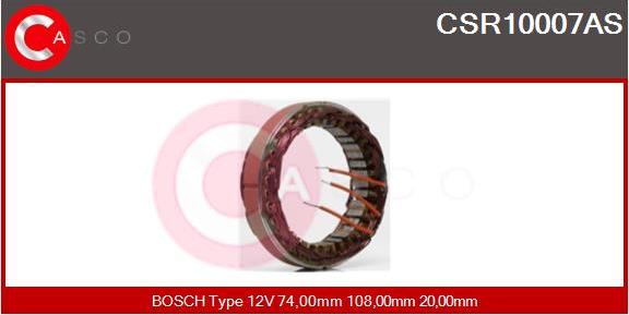 Casco CSR10007AS - Stator, alternator autospares.lv