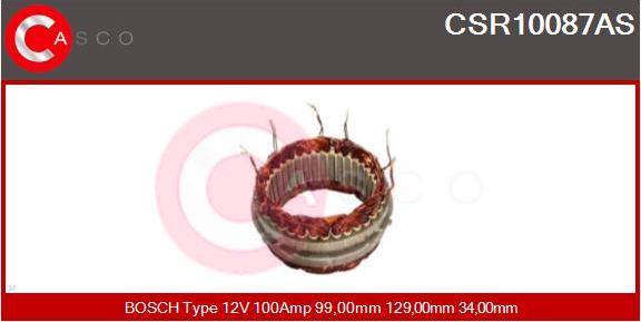 Casco CSR10087AS - Stator, alternator autospares.lv