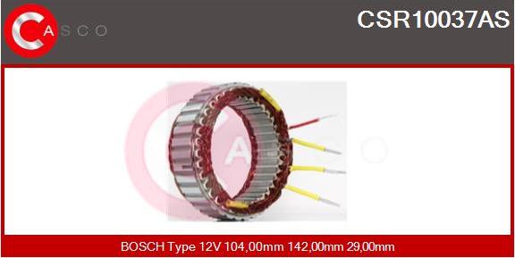 Casco CSR10037AS - Stator, alternator autospares.lv