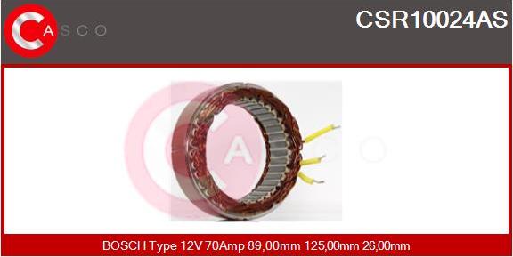 Casco CSR10024AS - Stator, alternator autospares.lv