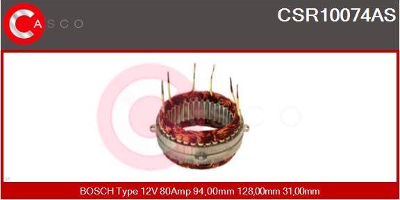 Casco CSR10074AS - Stator, alternator autospares.lv