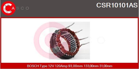 Casco CSR10101AS - Stator, alternator autospares.lv