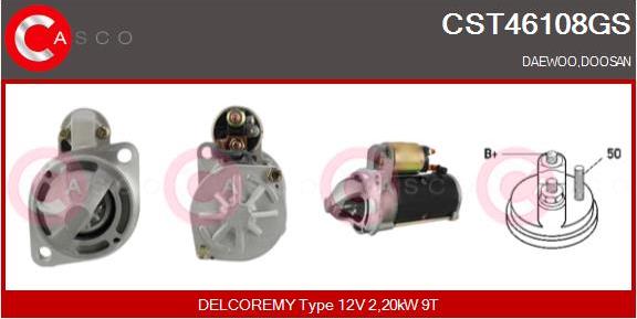 Casco CST46108GS - Starter autospares.lv