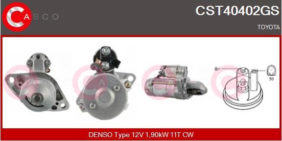 Casco CST40402GS - Starter autospares.lv