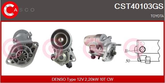 Casco CST40103GS - Starter autospares.lv