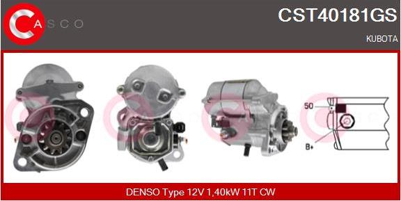 Casco CST40181GS - Starter autospares.lv