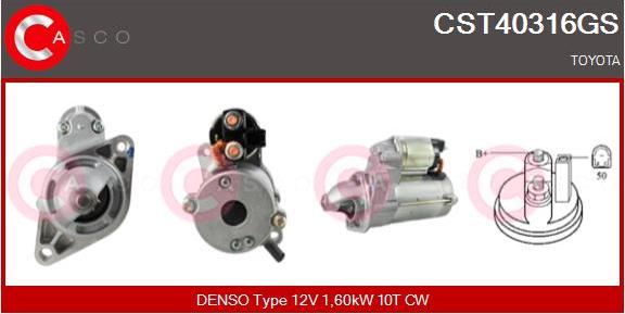 Casco CST40316GS - Starter autospares.lv