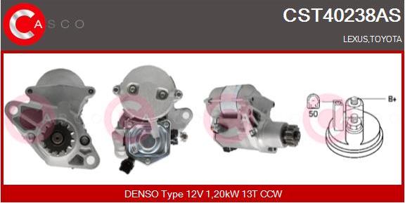 Casco CST40238AS - Starter autospares.lv