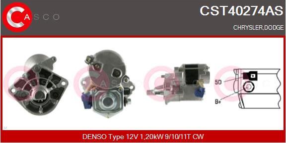 Casco CST40274AS - Starter autospares.lv