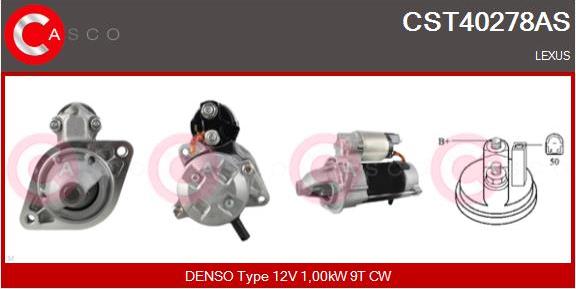 Casco CST40278AS - Starter autospares.lv