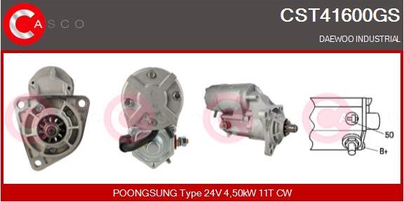 Casco CST41600GS - Starter autospares.lv