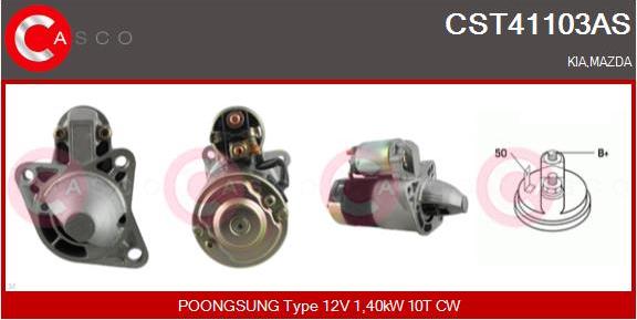 Casco CST41103AS - Starter autospares.lv