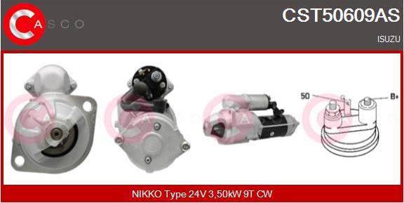 Casco CST50609AS - Starter autospares.lv