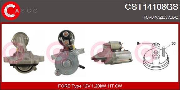 Casco CST14108GS - Starter autospares.lv