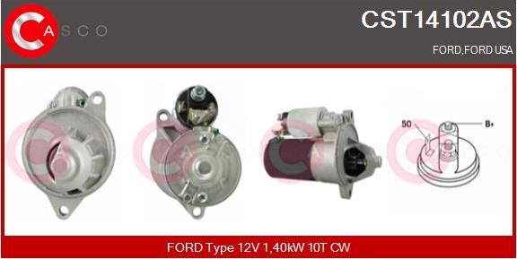 Casco CST14102AS - Starter autospares.lv