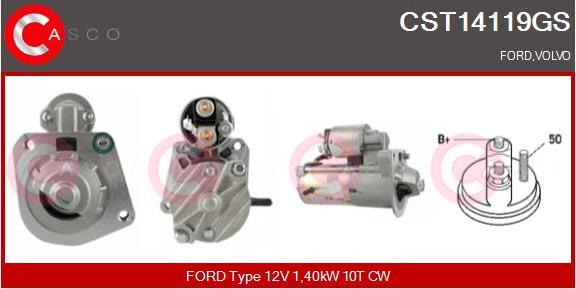 Casco CST14119GS - Starter autospares.lv