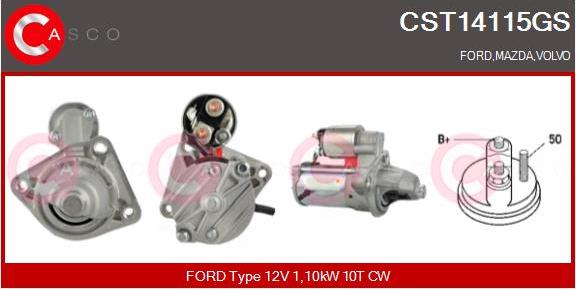 Casco CST14115GS - Starter autospares.lv