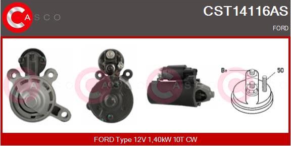 Casco CST14116AS - Starter autospares.lv