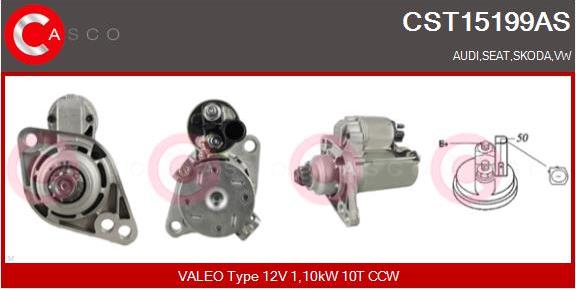 Casco CST15199AS - Starter autospares.lv