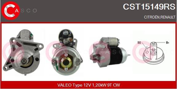 Casco CST15149RS - Starter autospares.lv