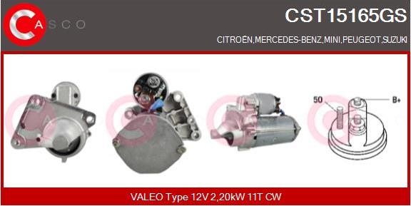 Casco CST15165GS - Starter autospares.lv