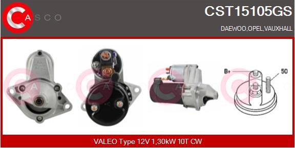 Casco CST15105GS - Starter autospares.lv