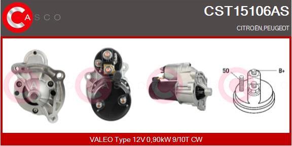 Casco CST15106AS - Starter autospares.lv
