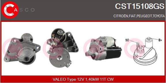 Casco CST15108GS - Starter autospares.lv