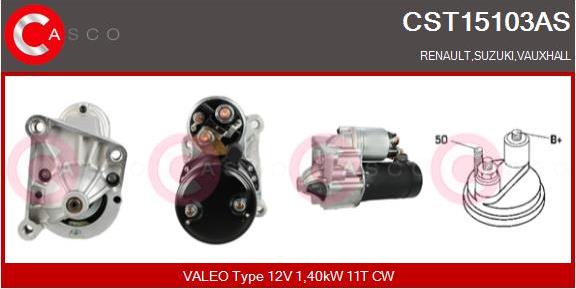 Casco CST15103AS - Starter autospares.lv