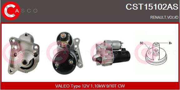 Casco CST15102AS - Starter autospares.lv