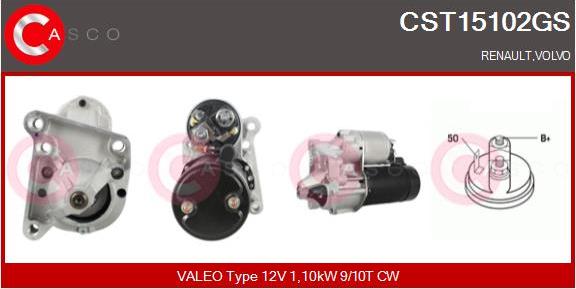 Casco CST15102GS - Starter autospares.lv