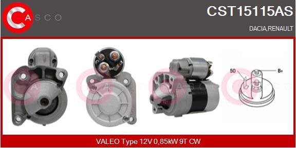 Casco CST15115AS - Starter autospares.lv