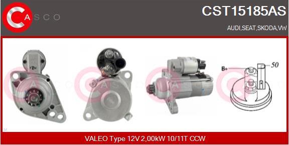 Casco CST15185AS - Starter autospares.lv