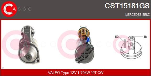 Casco CST15181GS - Starter autospares.lv